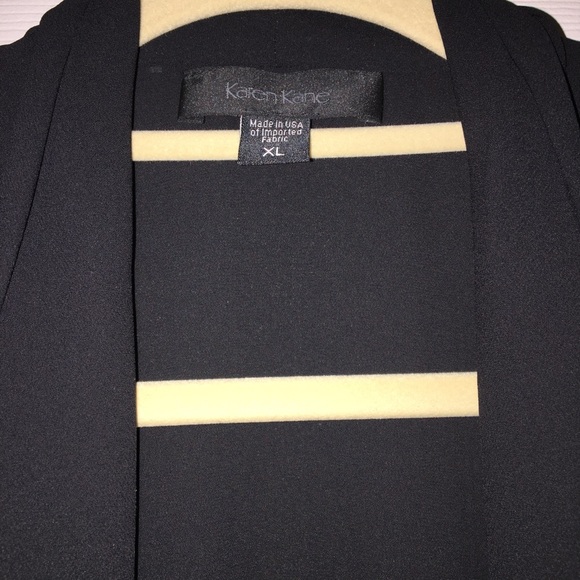 KAREN KANE NWT AUTHENTIC BLACK DRAPE FRONT SLEEVELESS BLOUSE - Picture 15 of 15